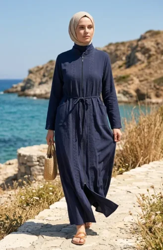 Şile Bezi Ferace 6696-02 Lacivert