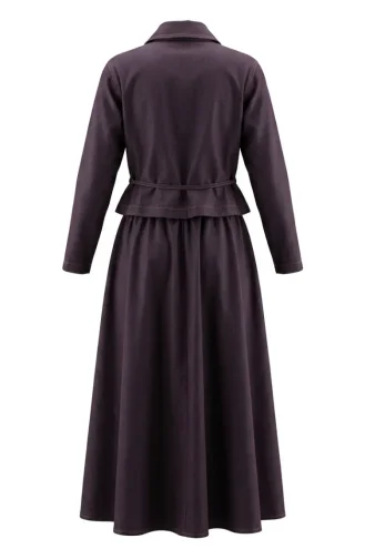 Ensemble Deux Pièces à Boutons-pression Et Lacets 0501-01 Prune 0501-01