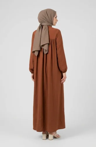 Aerobin Fabric Relaxed Fit Dress With Pockets 0278-02 Tan 0278-02