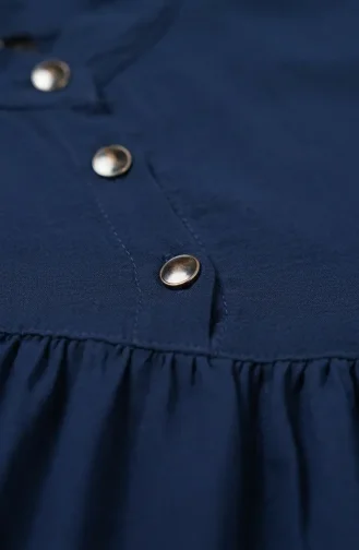 Aerobin Fabric Relaxed Fit Pocket Dress 0278-04 Indigo 0278-04