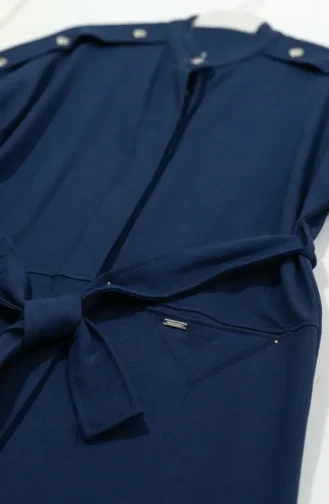 Two-Thread Belted Abaya 71177-03 Indigo 71177-03