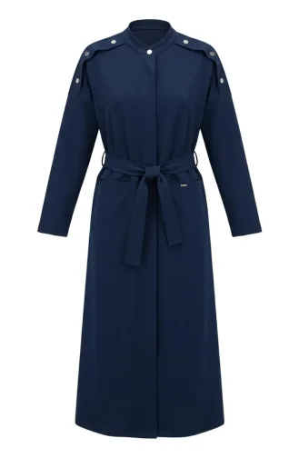 Two-Thread Belted Abaya 71177-03 Indigo 71177-03