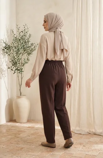 Karottenhose Mit Elastischem Bund Modell 4002-07 Braun 4002-07