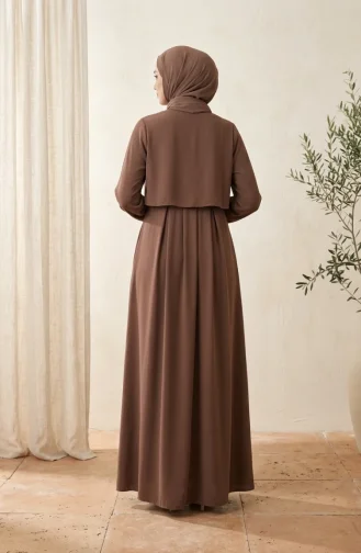 Plissierter Robe Abaya 5085-04 Milchkaffee 5085-04