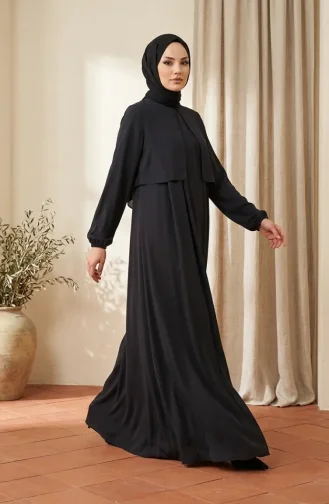 Plissierter Robe Abaya 5085-06 Rauchgrau 5085-06
