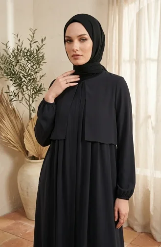 Plissierter Robe Abaya 5085-06 Rauchgrau 5085-06