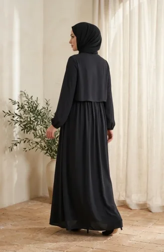 Plissierter Robe Abaya 5085-06 Rauchgrau 5085-06