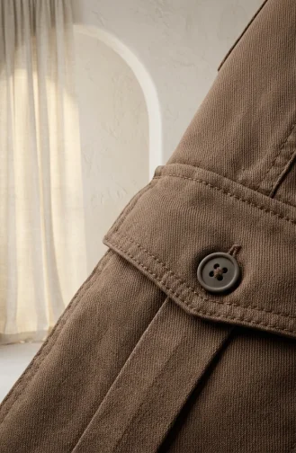 Cargo-Pocket-Jeans 3030-01 Hellbraun 3030-01