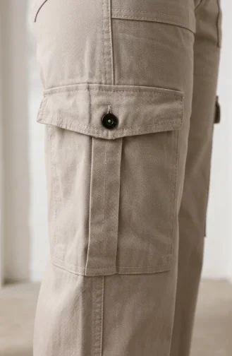 Jeanshose Mit Cargotaschen 3030-04 Stone 3030-04