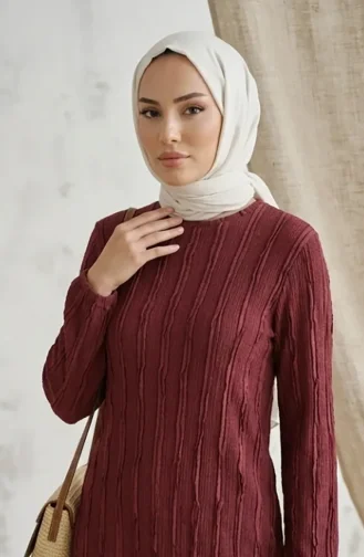 Tunika Mit Rüschendetails 0553-05 Rosa 0553-05