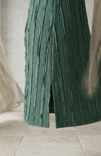 Ruffle Detail Tunic 0553-06 Green 0553-06