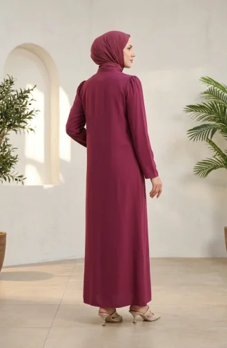 Robe Boutonnées col Nœud 5111-03 Plum 5111-03