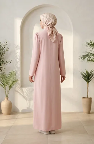 Robe Boutonnées col Nœud 5111-07 Rose 5111-07