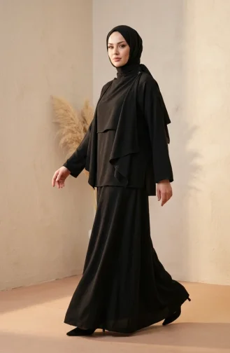Ensemble Deux Pièces Cape Coupe Décontractée 2274-02 Noir 2274-02