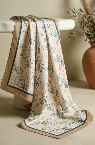 Digital Rayon Scarf 70361-01 Milk Coffee 70361-01