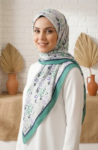 Digitale Rayon Sjaal 70361-02 Groen 70361-02