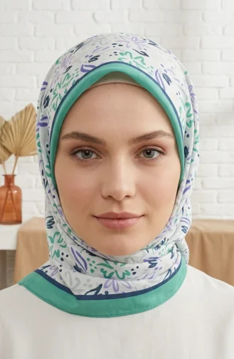 Digitale Rayon Sjaal 70361-02 Groen 70361-02