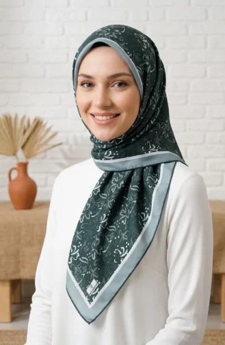 Digital Rayon Scarf 70361-05 Dark Green 70361-05