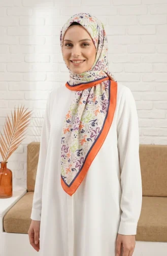 Digitaler Rayon-Schal 70361-06 Orange 70361-06