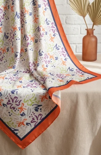Digitaler Rayon-Schal 70361-06 Orange 70361-06