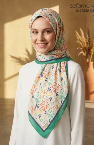 Digital Rayon Scarf 70361-08 Emerald Green 70361-08