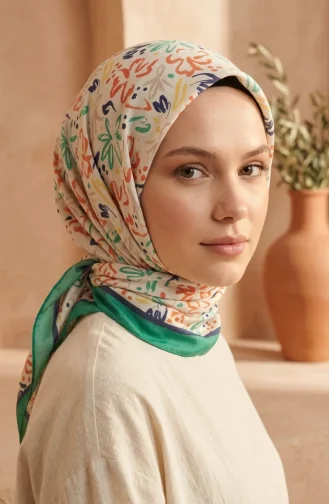 Digital Rayon Scarf 70361-08 Emerald Green 70361-08