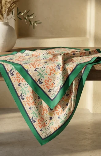 Digital Rayon Scarf 70361-08 Emerald Green 70361-08