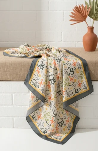 Digitale Rayon Sjaal 70361-10 Rookgrijs 70361-10
