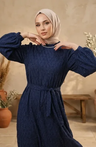 Robe De Soirée à Sequins Et Ceinture 6393-05 Parlement 6393-05