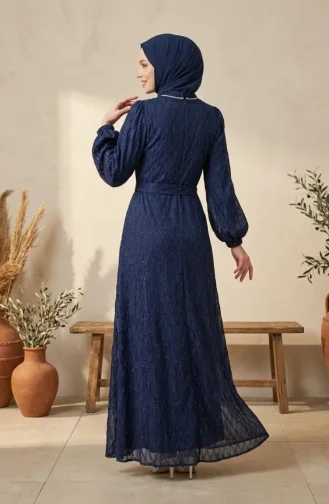 Robe De Soirée à Sequins Et Ceinture 6393-05 Parlement 6393-05