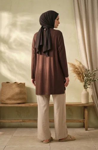 بلوزة بفتحة 5051-03 بني 5051-03