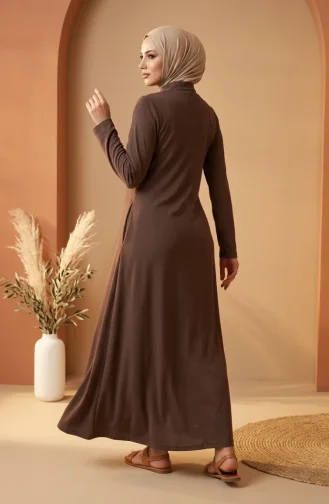 عباية رياضية بخيطين 5027-07 لون المنك 5027-07