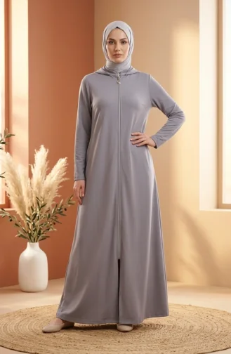 عباية رياضية بخيطين 5027-08 رمادية 5027-08