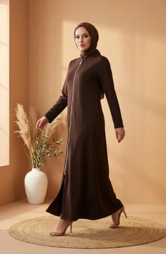 عباية رياضية بخيطين 5027-09 بني 5027-09
