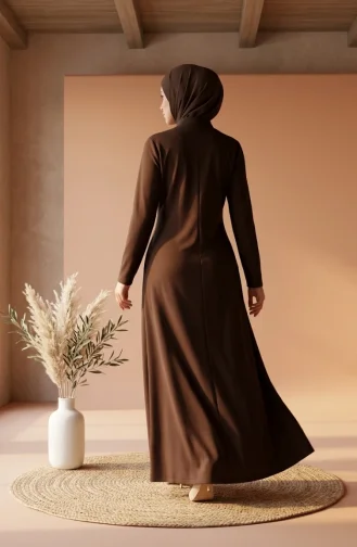 عباية رياضية بخيطين 5027-09 بني 5027-09