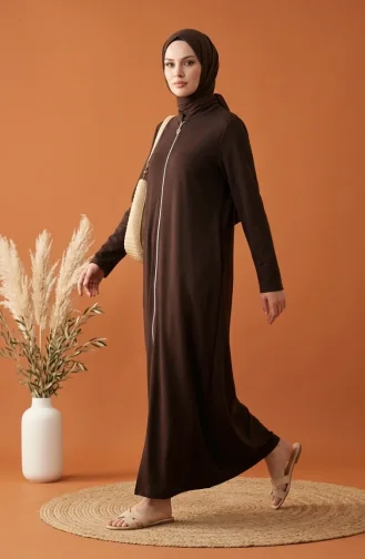 عباية رياضية بخيطين 5027-10 بني داكن 5027-10