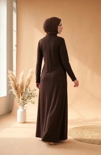 عباية رياضية بخيطين 5027-10 بني داكن 5027-10