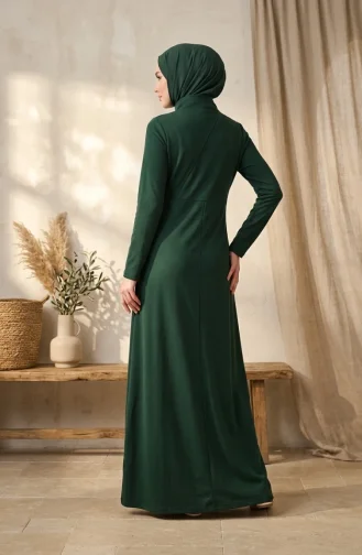 Robe Zippée 5042-02 Vert émeraude 5042-02