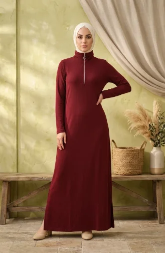 Robe Zippée 5042-04 Bordeaux 5042-04