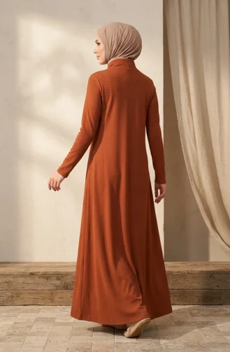 Robe Zippée 5042-05 Couleur Cannelle 5042-05
