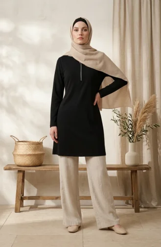 Tuniek Met Ritssluiting 5048-01 Zwart 5048-01
