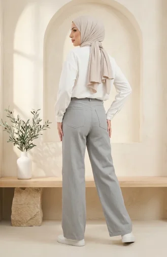 Palazzo Wide Leg Jeans 18105-02 Hellgrau 18105-02