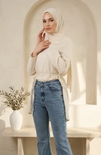 Spaanse Flared Jeans 52526-01 Blauw 52526-01