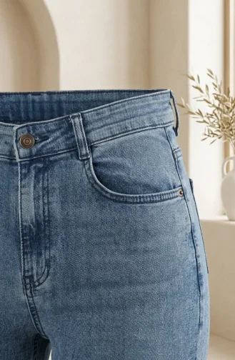 Spaanse Flared Jeans 52526-01 Blauw 52526-01