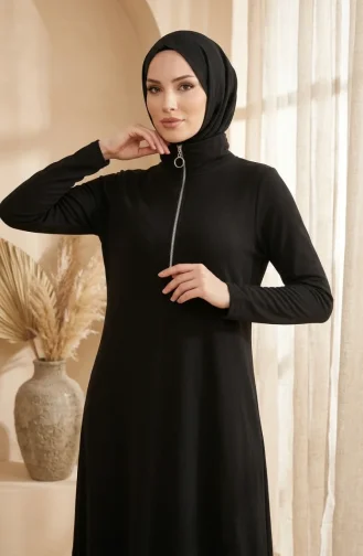 Robe Zippée 5042-01 Noire 5042-01