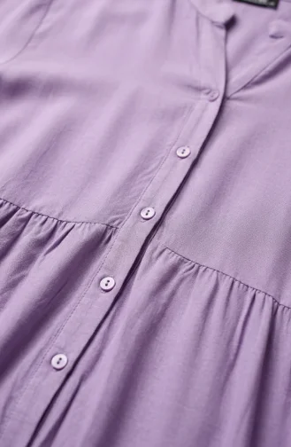 Robe Demi-boutonnée En Viscose 4125-09 Lilas 4125-09