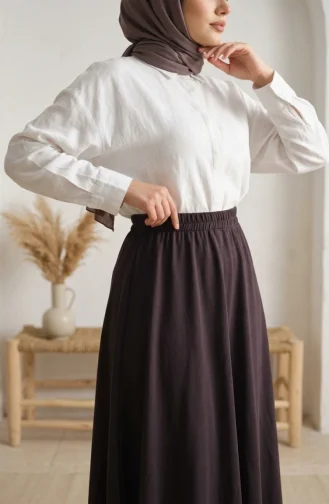 Jupe En Tissu Oysho 5578-10 Marron Foncé 5578-10