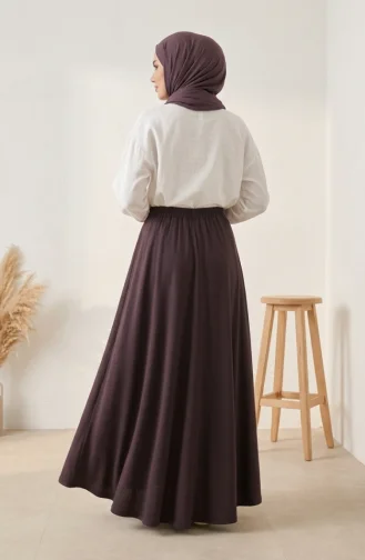 Jupe En Tissu Oysho 5578-10 Marron Foncé 5578-10