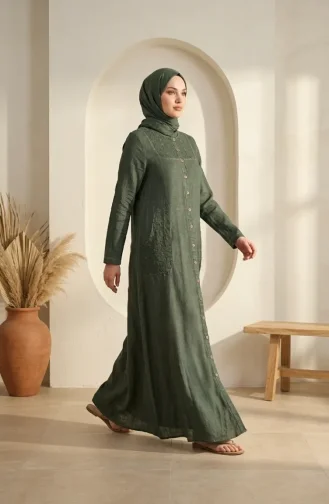 عباية أصلية بأزرار 6570-02 كاكي 6570-02