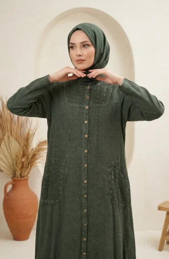 عباية أصلية بأزرار 6570-02 كاكي 6570-02